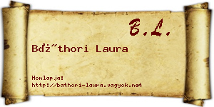 Báthori Laura névjegykártya